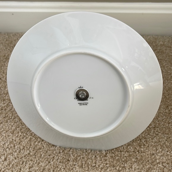 Two Tiered Jewelry Tidbit Cheese Tray Vintage Haviland Blue Garland Bowl Plate - Picture 8 of 8